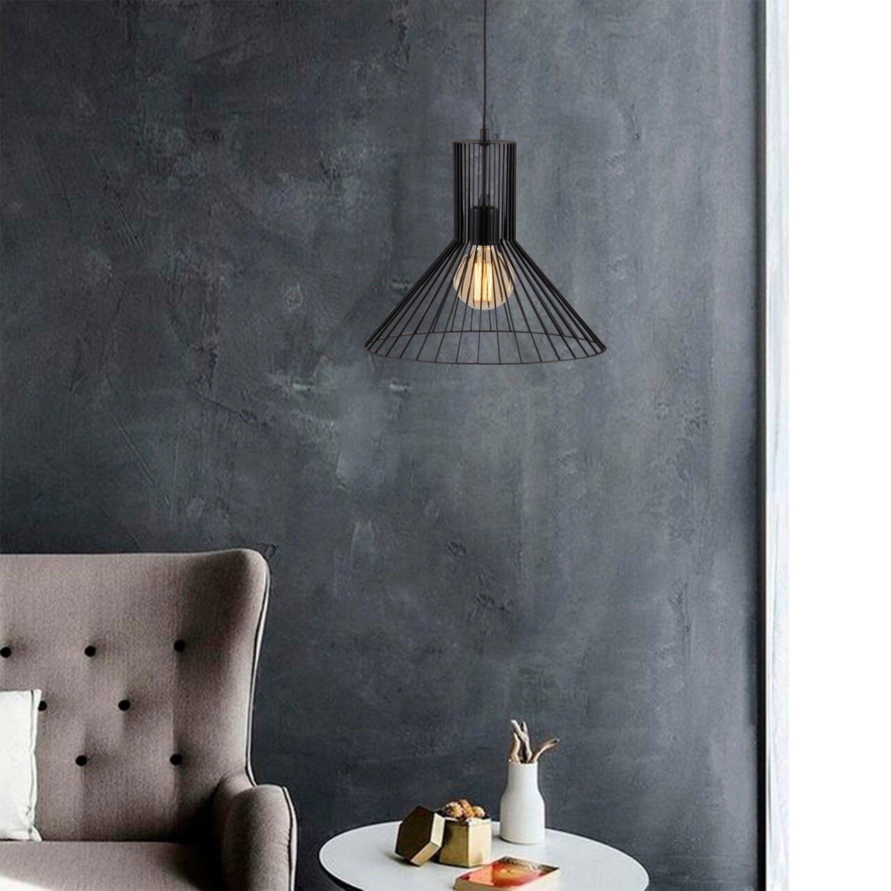 Lustra, Opviq, 527ABY1761, Negru - imagine 7